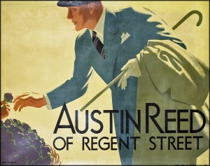 Austin Reed of Regent Street vintage poster